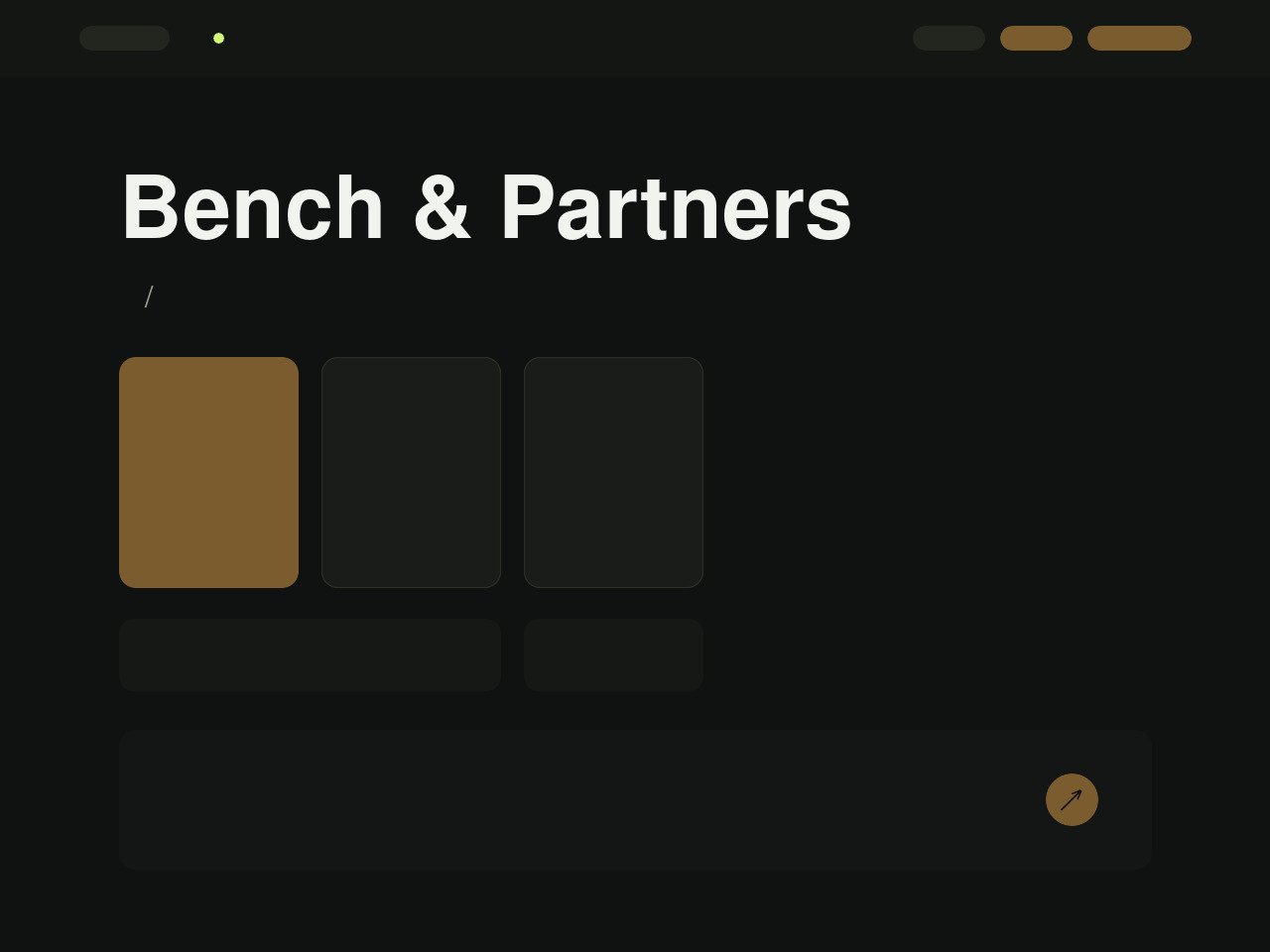 Bench & Partners模板首页实际预览