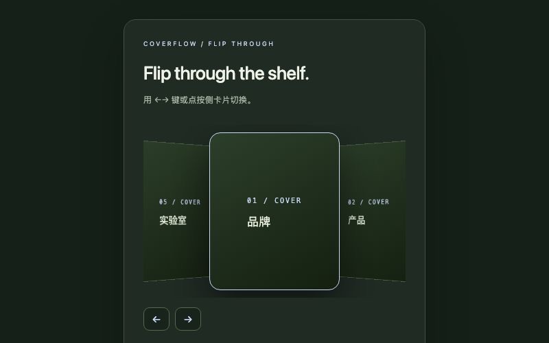 Coverflow / 全屏图轨组件预览