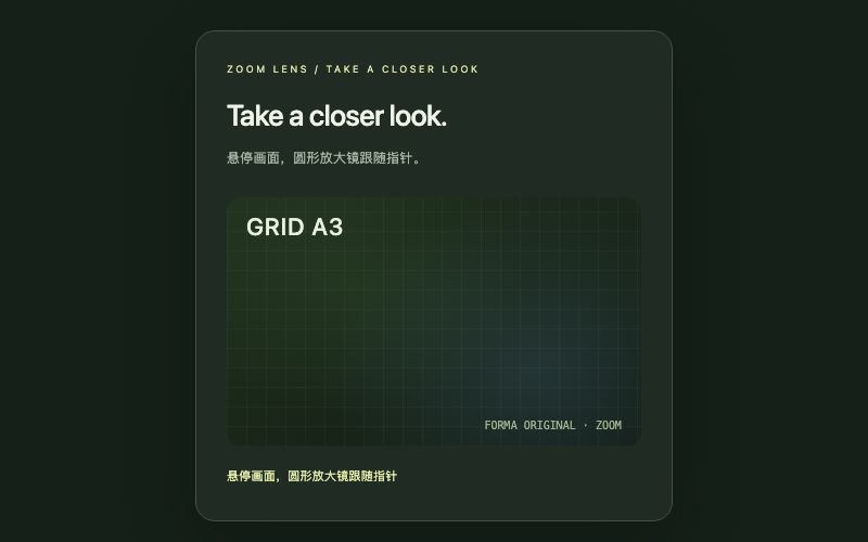 Zoom Lens / 放大镜组件预览
