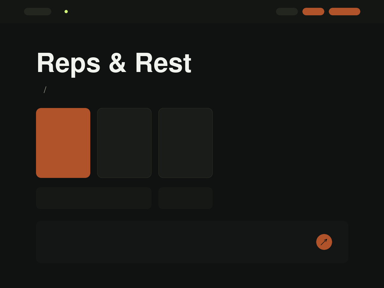 Reps & Rest模板首页实际预览